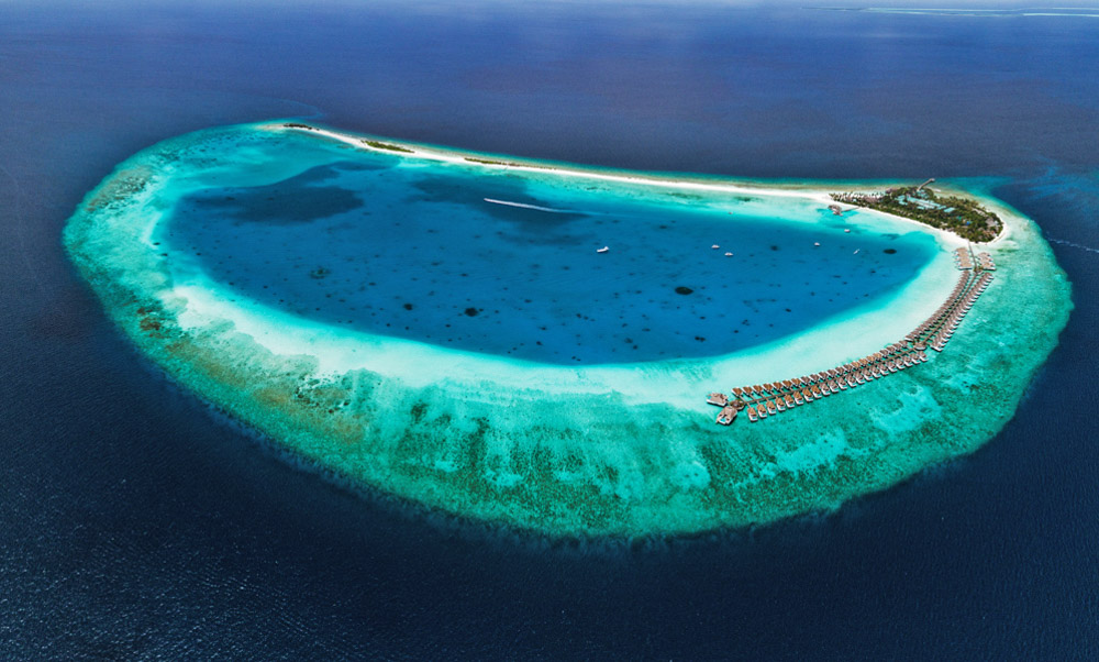 vista aérea resort Finholu Maldives