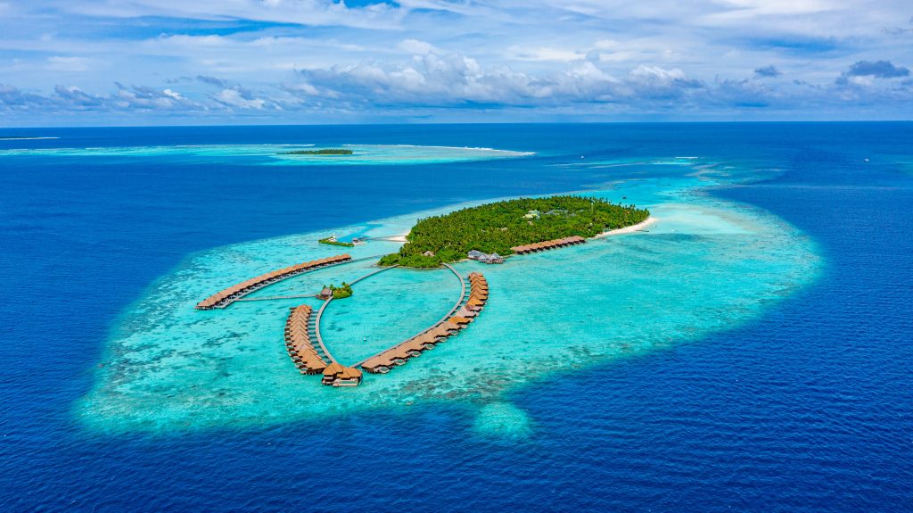 Vista aérea resort Ayada Maldives