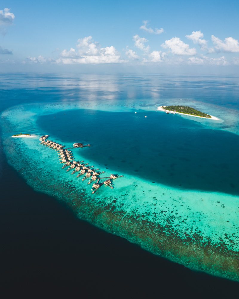 Vista aérea del resort Angsana Velavaru