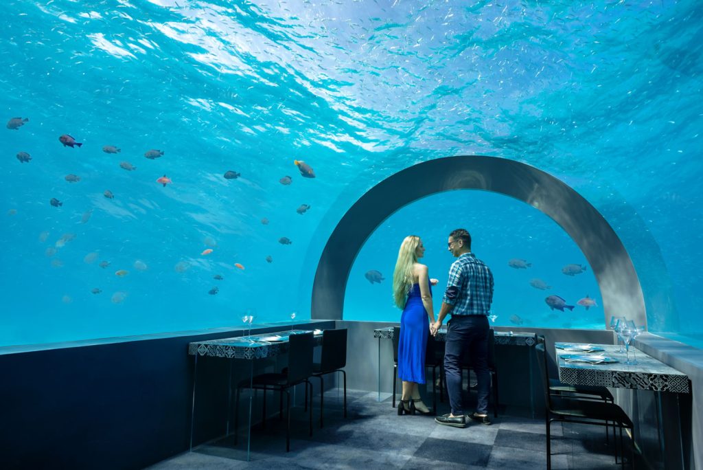 Restaurante H2O en en resort You & Me Maldives