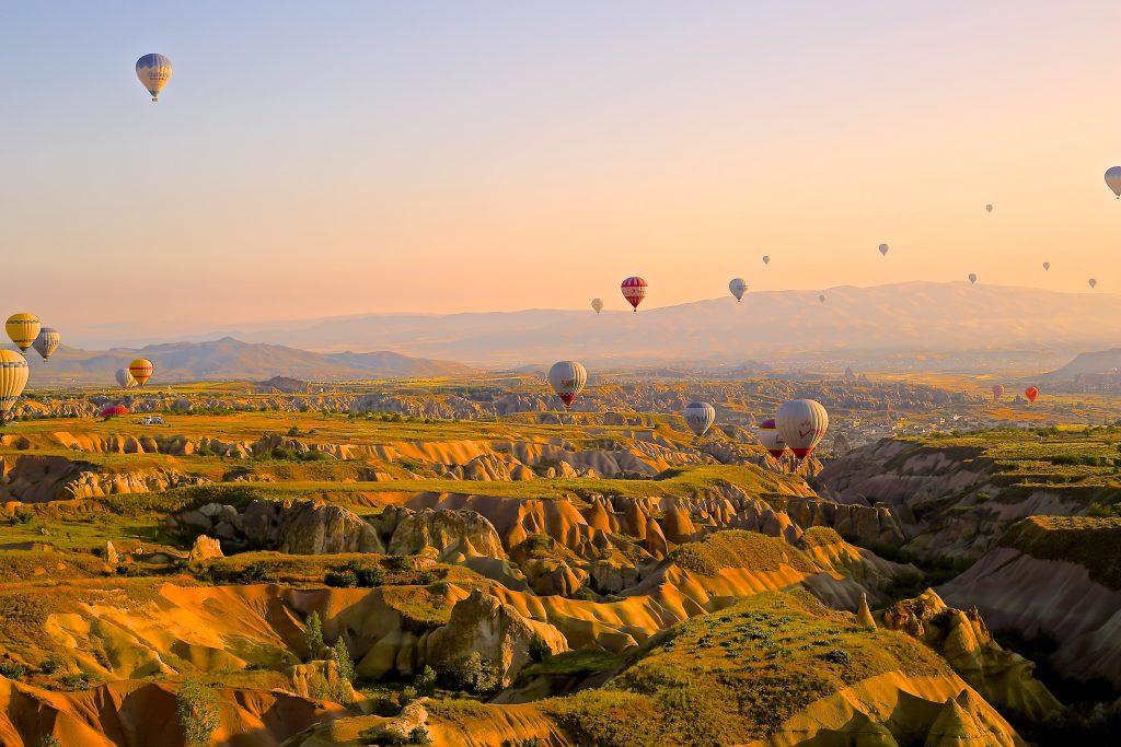 globos aerostáticos en Turquía