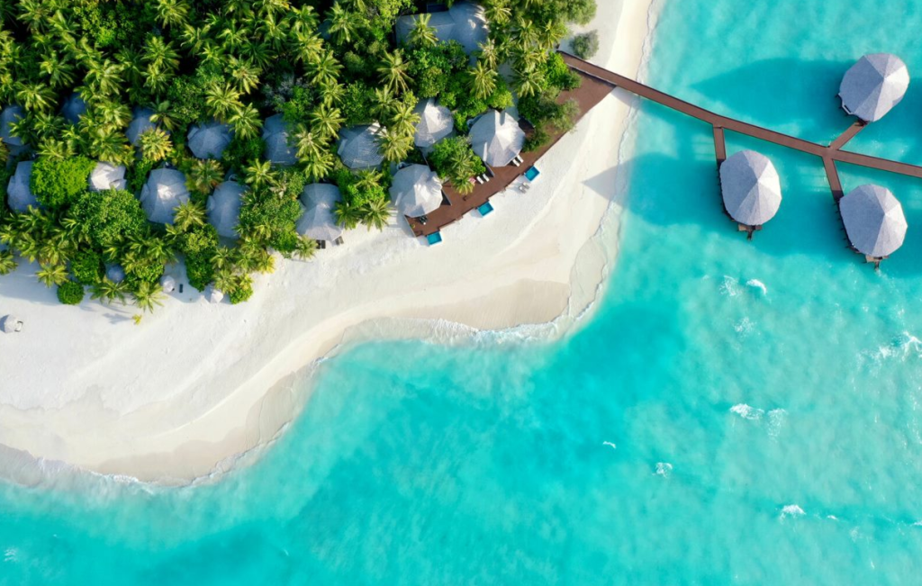 vista aérea resort Kihaa Maldives