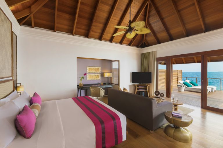 Dusit Thani Maldives - Water Villa Interior View Angle2