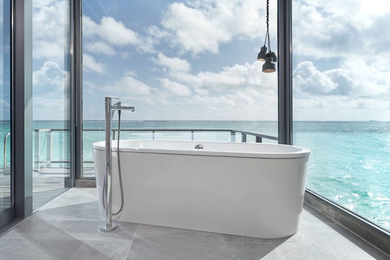 Le Meridien Maldives Resort & Spa Sunrise Overwater Villa Bathroom Detail