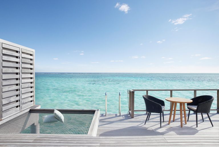 Le Meridien Maldives Resort & Spa Sunrise Overwater Villa Deck