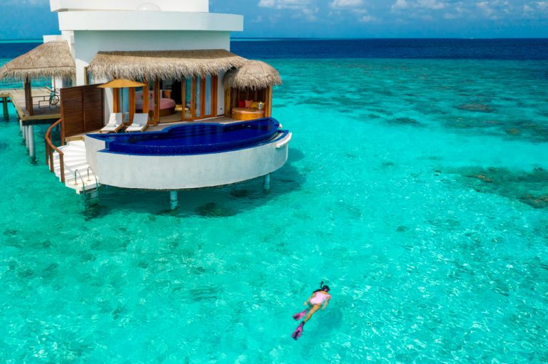 OBLU SELECT at Sangeli - AERIAL VIEW - Honeymoon Water Suite with Pool 05