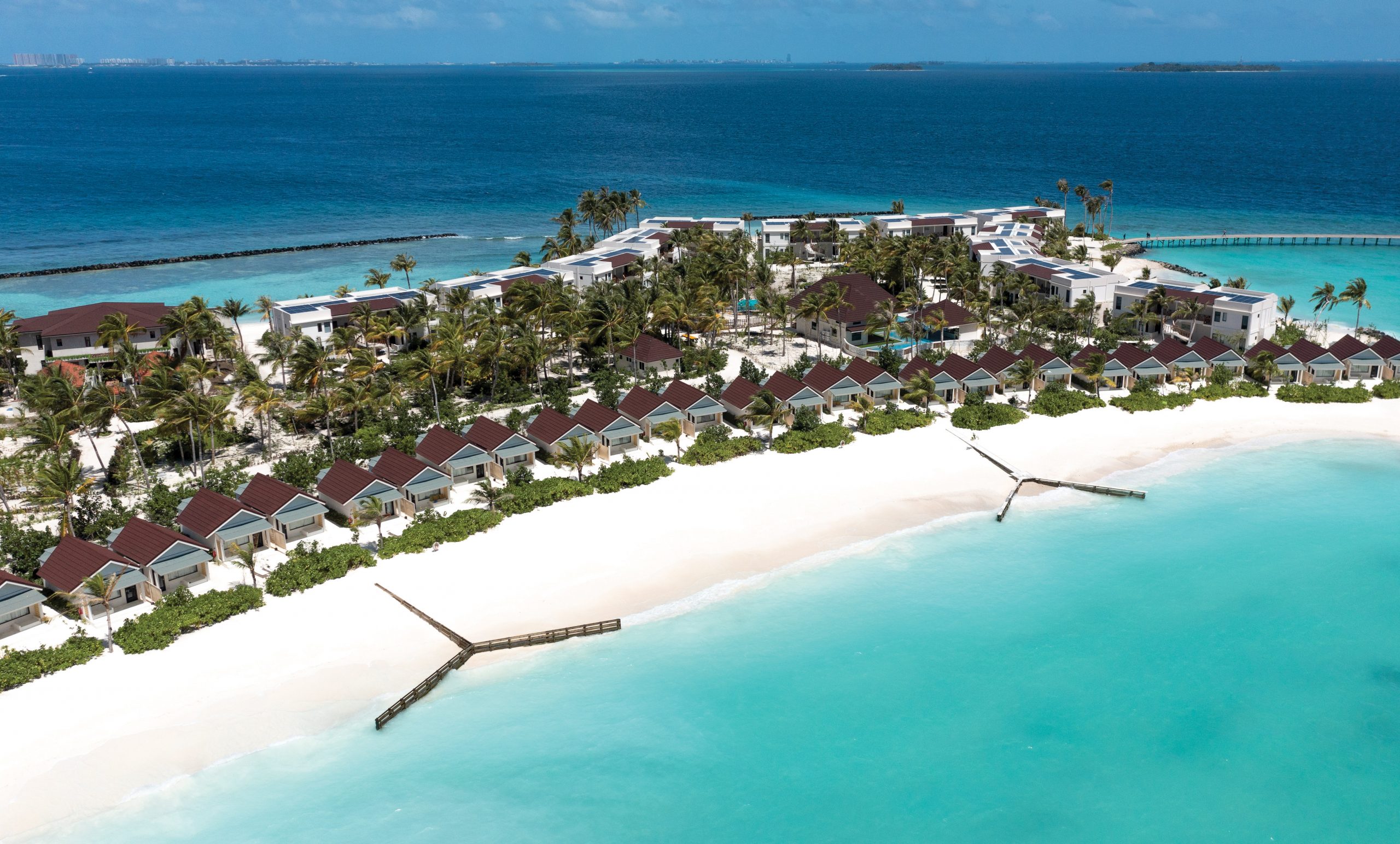 OBLU Xperience Ailafushi - Aerials and Generic - Beach Villas Aerial 05