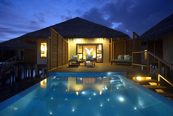 water bungalow pool