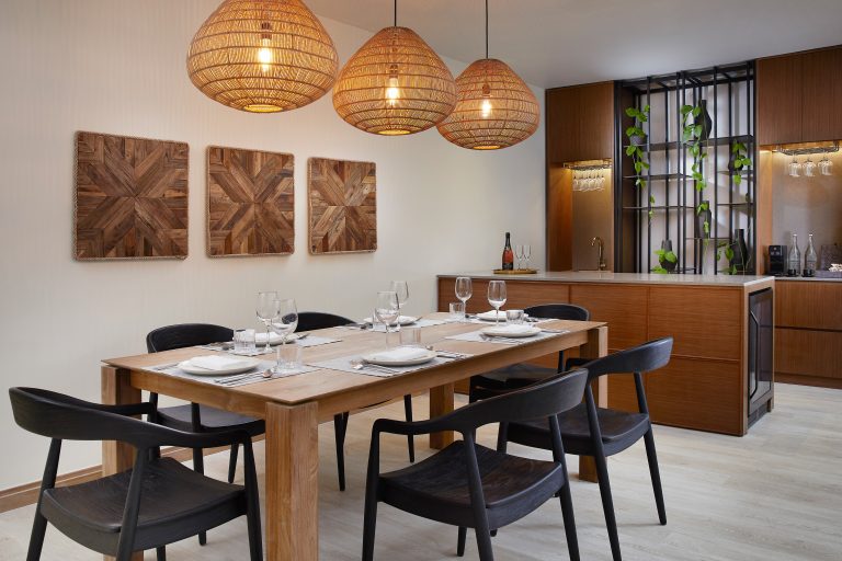 Le Meridien Maldives Resort & Spa_Thilamaafushi Villa_Living Room Dining Area