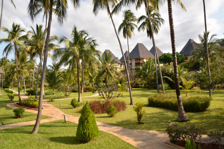 Neptune Pwani Lawn Walkway View